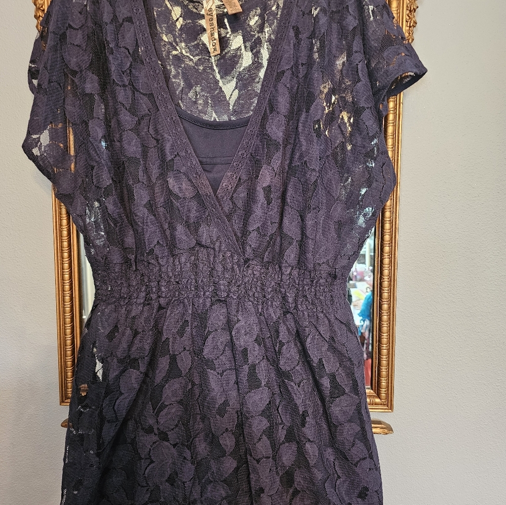 Navy blouse cami set
